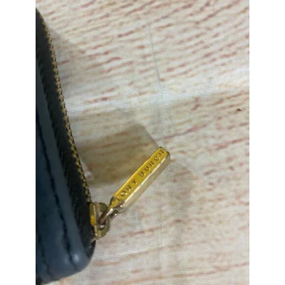 Tory Burch Women's Black Compact Crystal Zip Continental Wallet - OS - Picture 6 of 10